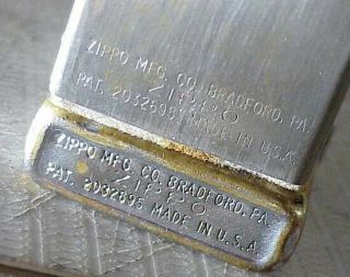 Brass Zippo Town & Country Horse Head PAT.  2032695 Lighter,  Vtg 1940 - 50s 2