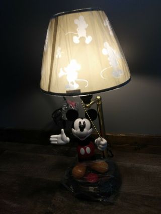 Mickey Mouse Animated Talking Lamp with Lamp Shade GREAT with Box 2