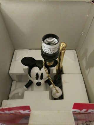 Mickey Mouse Animated Talking Lamp with Lamp Shade GREAT with Box 7
