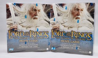 2 Topps Lord Of The Rings Lotr Return Of The King Movie Card Box 48 Packs