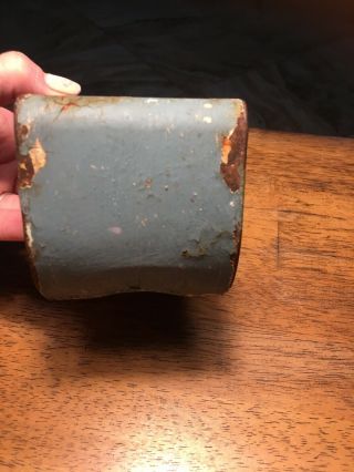Vintage Tin Metal Wall Mount Match Box Stick Matches Holder Chippy Paint Rust 5