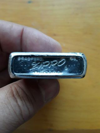 Vintage 1961 Zippo lighter with sailor image and hinge repair 3