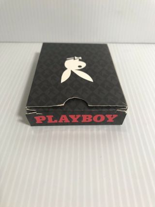 Playboy Poker Size Playing Cards - Red / White Bunny 2