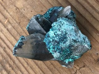 Dogtooth Calcite Crystals With Calumetite,  White Pine Mine,  Michigan