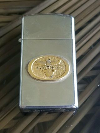 Vintage Continental Airlines Zippo Lighter From 1966,  Aviation Lighter
