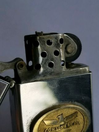 Vintage Continental Airlines Zippo Lighter From 1966,  Aviation Lighter 4