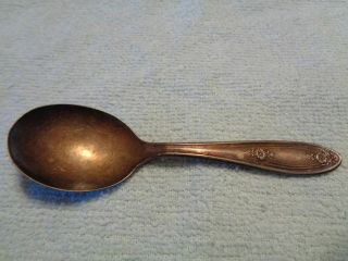 Vintage 4 " Oneida Ltd Silver Plate Baby Child Size Spoon Patina