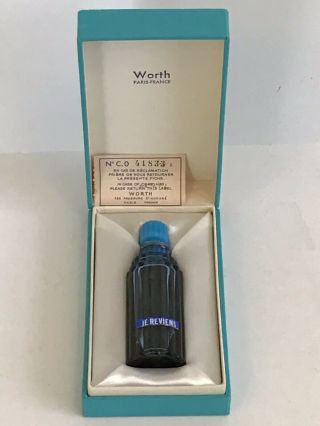 Vintage Worth Lalique Perfume Bottle Je Reviens Perfume Skyscraper & Box