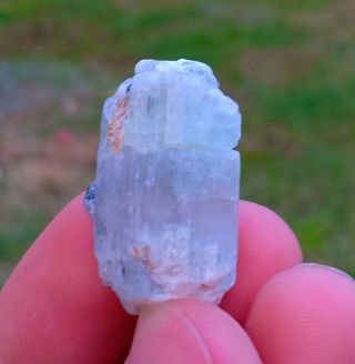 11.  88 gr Rarest Natural Blue Aquamarine And Pink Morganite Combine Crystal 2