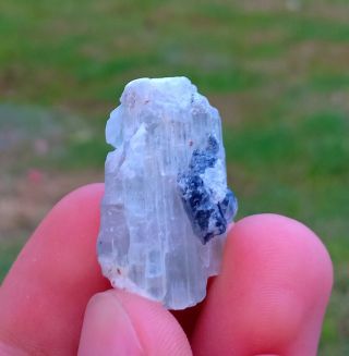 11.  88 gr Rarest Natural Blue Aquamarine And Pink Morganite Combine Crystal 5