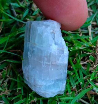 11.  88 gr Rarest Natural Blue Aquamarine And Pink Morganite Combine Crystal 7