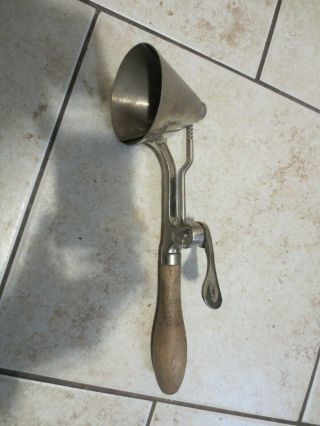 Gilchrist’s Number 33 Antique Ice Cream Scoop With Wooden Handle