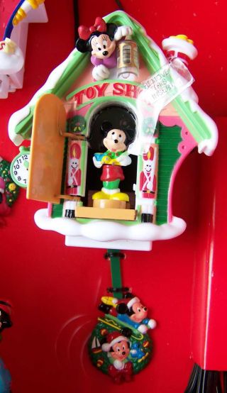 1993 Mr Christmas Animated Musical Disney Characters - Mickey ' s Clock Shop - 6
