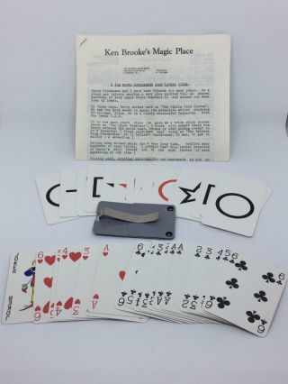 Rare Vintage Ken Brooke Magic Trick C.  I.  D By Barry Stevenson
