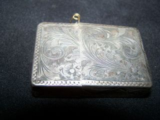 extremely scarce ww1 - 1920 ' s ART DECO silver,  flip style lighter very unique 2