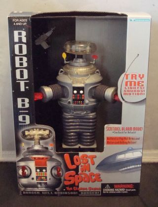 Vintage 1997 Trendmasters " Lost In Space " B9 Robot 10.  5 " Tall Box