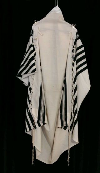 Kosher Tallit Prayer Shawl 100 Wool Size 60 74x60 In 188x152 Cm 2103