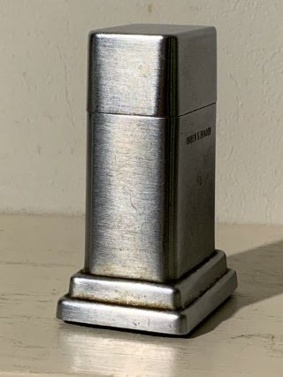 Zippo Pontiac Service Craftsman 10 Year Award Desk/Table Lighter ORBEN S.  BRADEN 2