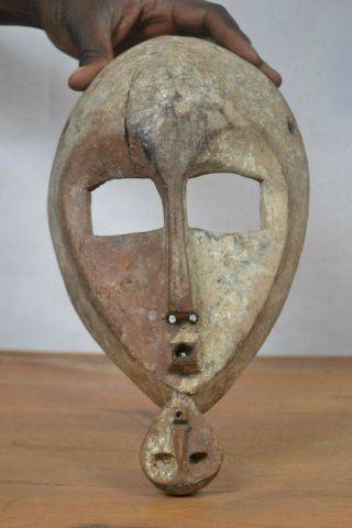 African Art Tribal,  Kumu Mask From Drc Of Congo.