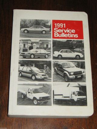 Mitsubishi Motors 1991 Service Bulletins Technical Workshop Info.  Cars,  Trucks