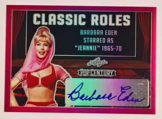 2019 Leaf Pop Century Pink Classic Roles Autograph Barbara Eden Auto 10/10