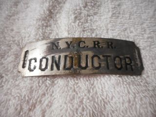 Vintage York Central Railroad System Conductor Hat Badge