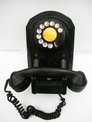 Automatic Electric Type 50 - Black - Bakelite Wall Phone