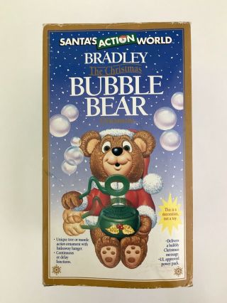 Bradley The Christmas Bubble Bear Santa 
