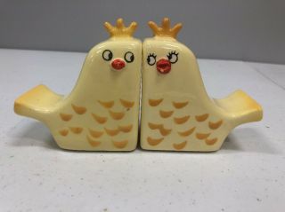 Vintage Hh Japan Holt Howard Yellow Chicken Chick Salt Pepper Shakers 1960 M