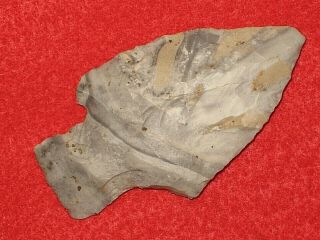Authentic Native American Artifact Arrowhead Missouri Stemmed Knife E10