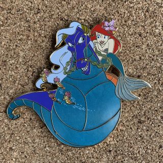 Little Mermaid Ariel And Seahorse Fantasy Pin
