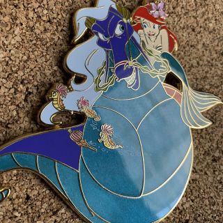 Little Mermaid Ariel and Seahorse Fantasy Pin 6