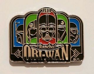 Star Wars Celebration Chicago Rancho Obi Wan Darth Trooper Boba Trading Pin