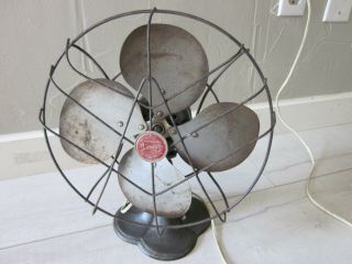 Vintage Emerson Junior Electric Fan Oscillating 2650 - B Collectible