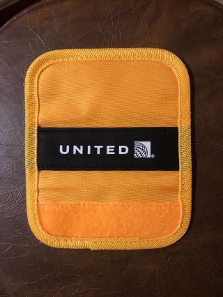 United Airlines Yellow Luggage Handle Wrap