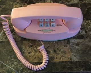 Vintage At&t System Signature Princess Push Button Pink Phone