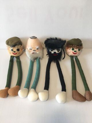Pupi Jewish Shelf Dolls - Made In Israel - Set Of Four