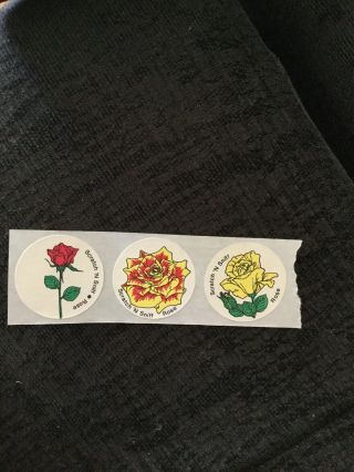Vintage Ctp Matte Scratch & Sniff Stickers - Rose