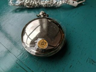 Harley Davidson Panhead Pocket Watch with Stand Pouch Franklin Collectible 5