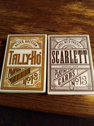 Kings Wild Project Olive And Scarlett Tally Ho Playing Cards By Jackson Robinson