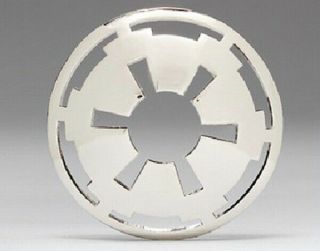 Star Wars Imperial Logo Large Metal 3 - D Belt Buckle Silver Tone