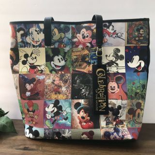 Loungefly Disney Parks Celebration Of The Mouse Mickey 90th Anniversary Tote Bag