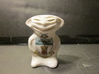 Vintage Pearl Arms China Crested Ware Bordon Crest Whimsical Creature Figurine