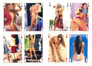 Playing Card - Pin - up Girl,  Sexy,  Nude,  Erotic - Full Deck 55 Cards - Blue 6