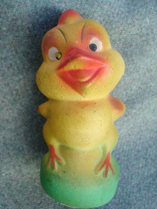 Vintage 1930s German Easter Chick Chicken Paper Mache Toy Candy Container