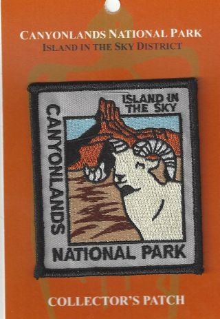 Canyonlands National Park Island In The Sky Souvenir Patch Bighorn Sheep