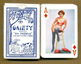 Playing Card Gaiety - Vintage,  Retro,  Pin - Up Girl,  Sexy,  Erotic - Full Deck 54 Card