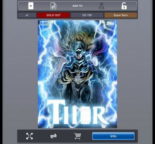 Topps Marvel Collect Digital Jane Thorsday - Wave 1 Week 4 Cc750