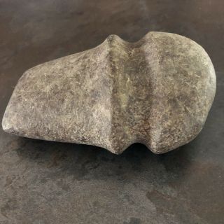 Native American Indian Stone Axe Head,  Fully Grooved 5”