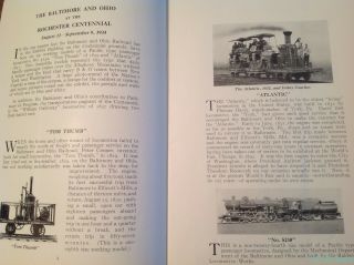 1934 Brochure Exhibits of Baltimore & Ohio Railroad B&O Rochester NY Centennial 4